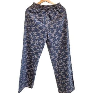 二手奢侈品香奈兒Chanel牛仔長褲 (9.9新, 腰36有彈性臀50長106)-編號S99