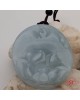 【肌容雪】天然緬甸A貨白翡翠荷花雕吊墜 編號490 【肌容雪】天然緬甸A貨白翡翠荷花雕吊墜 編號490