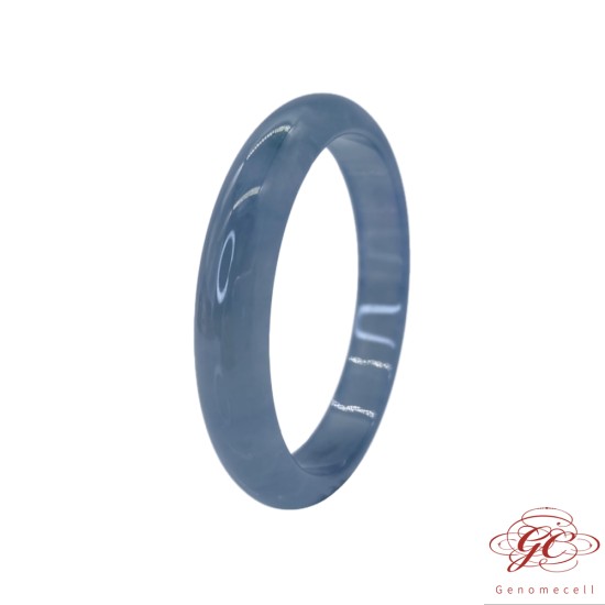 【肌容雪】緬甸天然A貨翡翠冰海藍翡翠手鐲 編號562  (鐲寬59.4mm #19號)