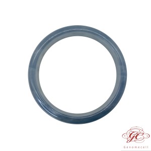 【肌容雪】緬甸天然A貨翡翠冰海藍翡翠手鐲 編號562  (鐲寬59.4mm #19號)
