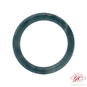 【肌容雪】緬甸天然A貨翡翠冰藍翡翠手鐲 編號639 (鐲寬55.6mm  #18號)