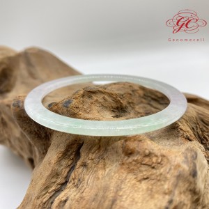 【肌容雪】緬甸天然A貨翡翠冰春彩叮噹手鐲 編號772 (鐲寬56.6mm #18號)