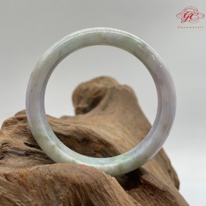 【肌容雪】天然緬甸A貨春彩多色翡翠特色手鐲 編號153 (鐲寬54.7mm #17.5號)