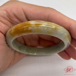 【肌容雪】天然緬甸A貨紅翡翠特色手鐲 編號166 (鐲寬58.1mm #18.5號)
