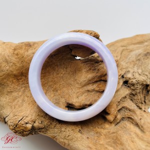 【肌容雪】天然緬甸A貨糯冰粉紫翡翠手鐲 編號177 (鐲寬56.4mm #18號)