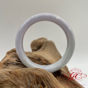 【肌容雪】天然緬甸春彩翡翠手鐲 編號221(鐲寬55.8mm #18號)