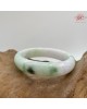 【肌容雪】天然緬甸A貨白裡青貴妃翡翠手鐲 編號238 (鐲寬 57.2mm #18.5號 ) 【肌容雪】天然緬甸A貨白裡青貴妃翡翠手鐲 編號238 (鐲寬 57.2mm #18.5號 )