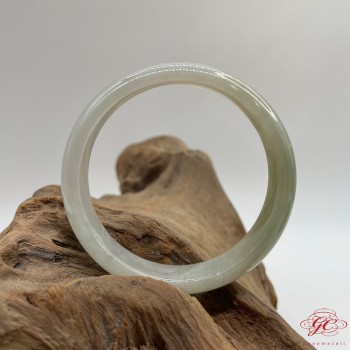 【肌容雪】天然緬甸A貨冰糖雪梨翡翠手鐲 編號261 (鐲寬 57.4mm #18.5號)