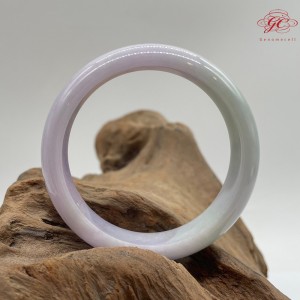 【肌容雪】天然緬甸A貨糯冰春帶彩翡翠美鐲 編號349(鐲寬54.3mm #17.5號)