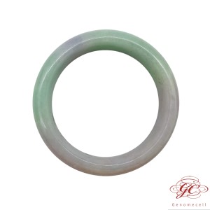 【肌容雪】天然緬甸A貨春帶彩翡翠手鐲 編號424 (鐲寬56.3mm #18號)