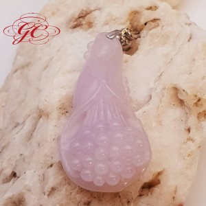 【肌容雪】天然緬甸A貨紫翡翠墜飾 編號450