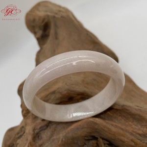 【肌容雪】緬甸天然A貨翡翠冰粉紫翡翠手鐲 編號544 (鐲寬58.5mm #19號)