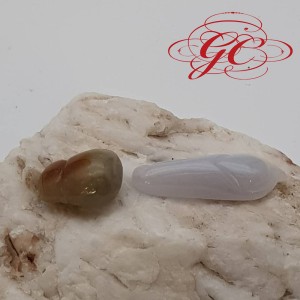 【肌容雪】天然緬甸A貨翡翠造型吊墜 編號68（葉子／葫蘆／茄子）