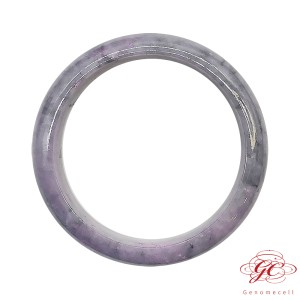 【肌容雪】緬甸天然A貨翡翠紫底烏雞翡翠手鐲 編號723 (鐲寬57.5mm #18.5號)