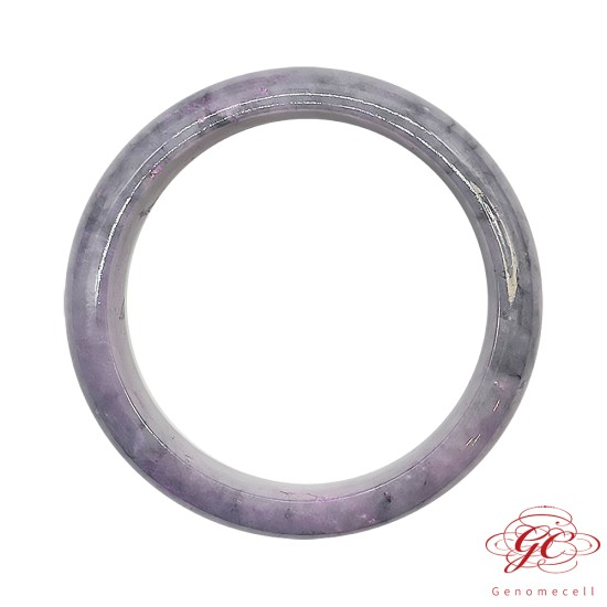 【肌容雪】緬甸天然A貨翡翠紫底烏雞翡翠手鐲 編號723 (鐲寬57.5mm #18.5號)