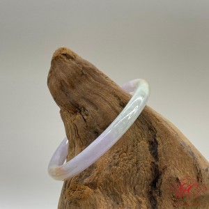 【肌容雪】緬甸天然A貨翡翠春彩撒金叮噹手鐲 編號752(鐲寬52.6mm #16.5號)