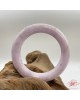 【肌容雪】緬甸天然A貨翡翠粉紫灑黑粉胖手鐲 編號783(鐲寬54.6mm #17號  )