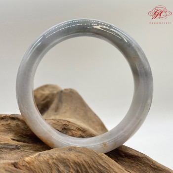 【肌容雪】天然緬甸A貨冰多彩灑金翡翠手鐲 編號787 (鐲寬55.8mm #18號  )