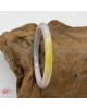 【肌容雪】天然緬甸A貨粉紫黃翡翠原條手鐲 編號792 (鐲寬57mm #18號)