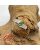 【肌容雪】緬甸天然A貨翡翠高冰辣綠翡翠鑲嵌戒指(可調戒圍)  編號807