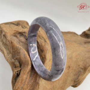 ★★★瑕疵品★★★【肌容雪】緬甸天然A貨翡翠濃紫烏雞正裝手鐲 編號844(鐲寬58.6mm #19號)