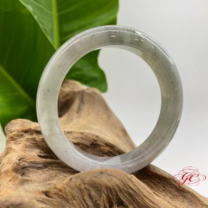 【肌容雪】緬甸天然A貨翡翠飄花翡翠手鐲編號848(鐲寬55.2mm#18號)