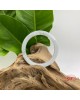 【肌容雪】緬甸天然A貨翡翠白月光翡翠手鐲  編號851(鐲寬55.2mm #18號)