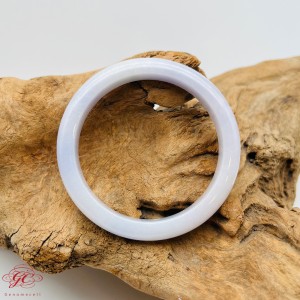 【肌容雪】天然緬甸A貨紫色春彩翡翠手鐲 編號915(鐲寬58.2mm #19號)