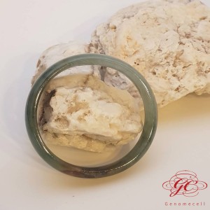 【肌容雪】緬甸天然A貨翡翠皇家綠飄花翠手鐲  編號977(鐲寬51.2mm #16.5號)