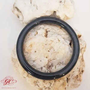 【肌容雪】緬甸天然A貨翡翠山水墨翠手鐲 編號978(鐲寬55.7mm #18號)