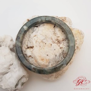 【肌容雪】緬甸天然A貨翡翠古色古香手鐲 編號980(鐲寬57.2mm #18.5號)