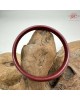 【肌容雪】靜蓮法環雕刻經文蓮花硃砂手鐲附收納盒 編號C06(鐲圍59.8mm#19.5號) 【肌容雪】靜蓮法環雕刻經文蓮花硃砂手鐲附收納盒 編號C06(鐲圍59.8mm#19.5號)