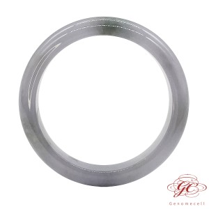 【肌容雪】天然緬甸冰芹飄花翡翠手鐲A貨 編號253 (鐲寬56.5mm #18號)