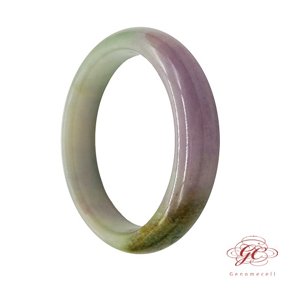 【肌容雪】天然緬甸粉春帶彩翡翠手鐲A貨 編號60 (鐲寬53.3mm #17號) 【肌容雪】天然緬甸粉春帶彩翡翠手鐲A貨 編號60 (鐲寬53.3mm #17號)