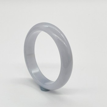 【肌容雪】天然緬甸A貨冰紫春翡翠手鐲 編號204 (鐲寬56.6mm #18.5號)