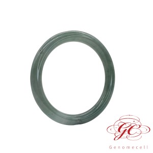 【肌容雪】天然緬甸A貨冰飄花翡翠圓條手鐲 編號214 (鐲寬54.9mm #17.5號)