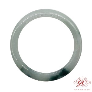 【肌容雪】緬甸天然A貨翡翠正冰飄花叮噹美鐲 編號354(鐲寬57.9mm #18.5號)