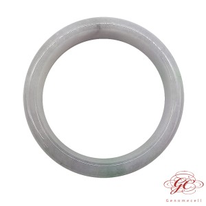 【肌容雪】緬甸天然A貨翡翠正冰粉春帶彩美鐲 編號375 (鐲寬56.8mm #18.5號)