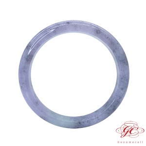【肌容雪】緬甸天然A貨翡翠冰紫烏雞翡翠手鐲 編號551  (鐲寬58.3mm #19號)