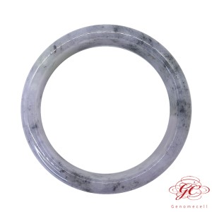 【肌容雪】緬甸天然A貨翡翠冰紫烏雞翡翠手鐲 編號551  (鐲寬58.3mm #19號)