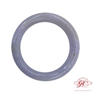 【肌容雪】緬甸天然A貨翡翠粉紫翡翠手鐲 編號583 (鐲寬54.3mm #17.5號)