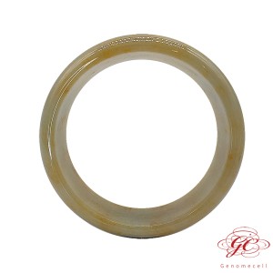 【肌容雪】緬甸天然A貨翡翠冰黃翡翠寬版手鐲編號588(鐲寬 61.6mm #20號)
