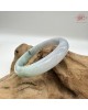 【肌容雪】天然緬甸A貨紫底飄花翡翠平安鐲 編號05(鐲圍57mm#18號) 【肌容雪】天然緬甸A貨紫底飄花翡翠平安鐲 編號05(鐲圍57mm#18號)