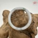 【肌容雪】天然緬甸A貨冰飄花翡翠平安鐲 編號07(鐲圍58.3mm#18.5號)