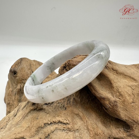 【肌容雪】天然緬甸A貨冰飄花翡翠平安鐲 編號07(鐲圍58.3mm#18.5號) 【肌容雪】天然緬甸A貨冰飄花翡翠平安鐲 編號07(鐲圍58.3mm#18.5號)