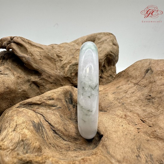 【肌容雪】天然緬甸A貨冰飄花翡翠平安鐲 編號07(鐲圍58.3mm#18.5號) 【肌容雪】天然緬甸A貨冰飄花翡翠平安鐲 編號07(鐲圍58.3mm#18.5號)