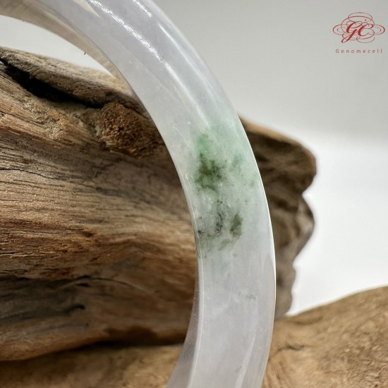 【肌容雪】天然緬甸A貨冰飄花翡翠平安鐲 編號07(鐲圍58.3mm#18.5號) 【肌容雪】天然緬甸A貨冰飄花翡翠平安鐲 編號07(鐲圍58.3mm#18.5號)