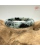 【肌容雪】天然緬甸A貨飄花翡翠平安鐲 編號10(鐲圍57.9mm#18號) 【肌容雪】天然緬甸A貨飄花翡翠平安鐲 編號10(鐲圍57.9mm#18號)