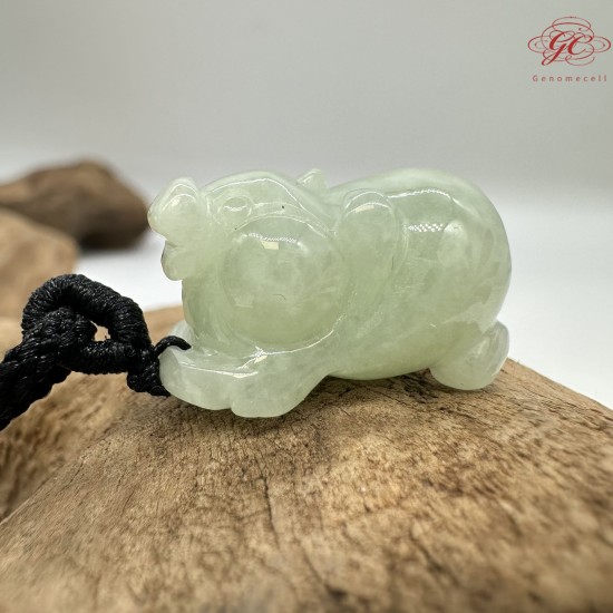 【肌容雪】天然緬甸A貨祥獸造型翡翠吊飾 編號12 【肌容雪】天然緬甸A貨祥獸造型翡翠吊飾 編號12