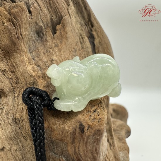 【肌容雪】天然緬甸A貨祥獸造型翡翠吊飾 編號12 【肌容雪】天然緬甸A貨祥獸造型翡翠吊飾 編號12